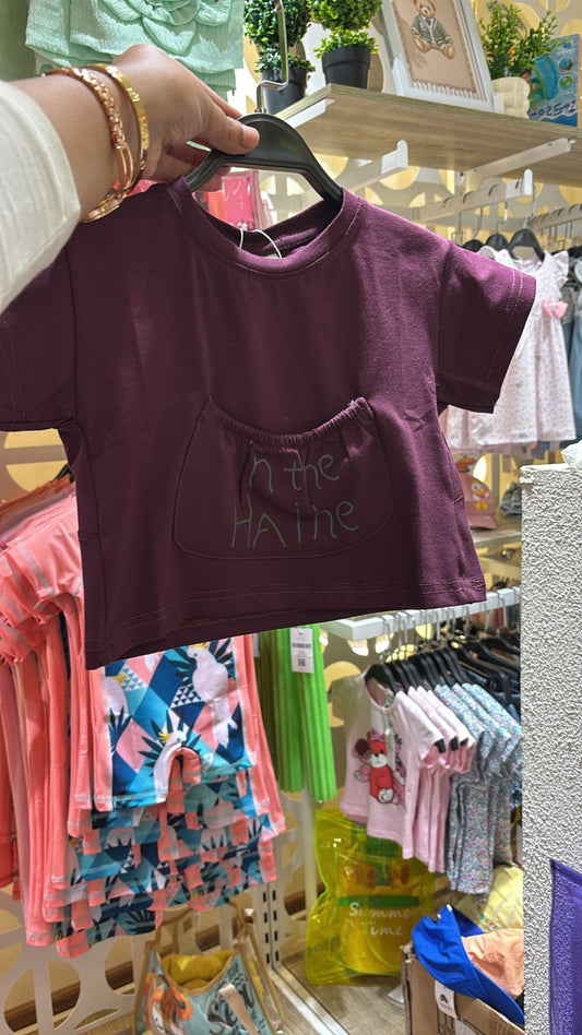 Plum Kangaroo Pocket Tee (Copy)
