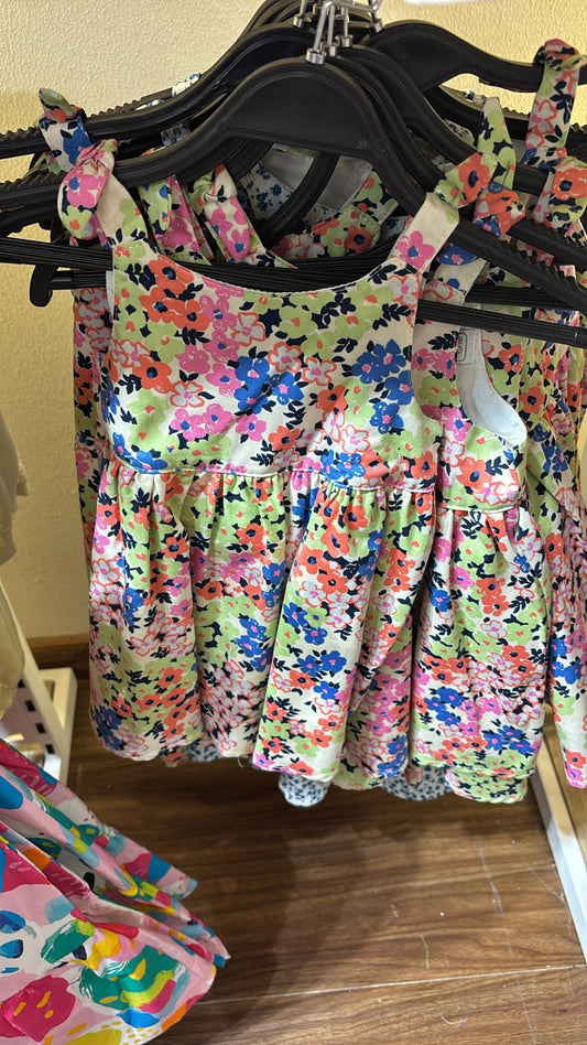 Bright Botanical Empire Dress (Copy)