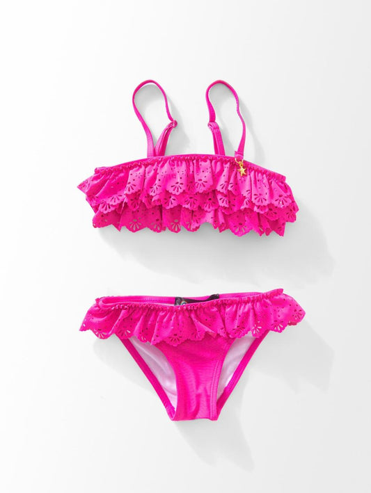 Pink Ruffle Set .
