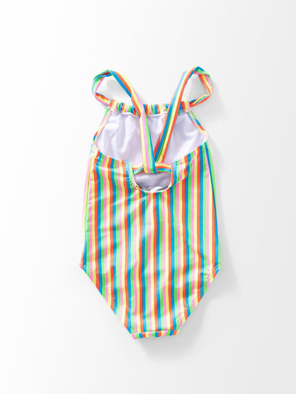 Rainbow Striped Swimsuit.