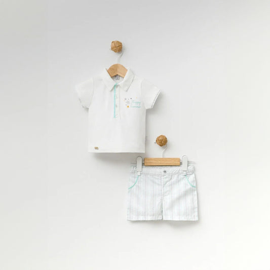 "Premium Cotton Baby Boy Set - Spanish Style"