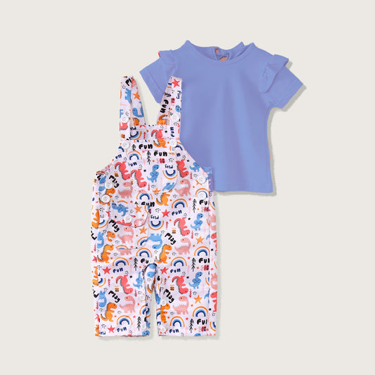 Baby dinosaur Blue jumpsuit