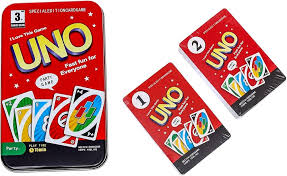 UNO Playing Card in Metal Box