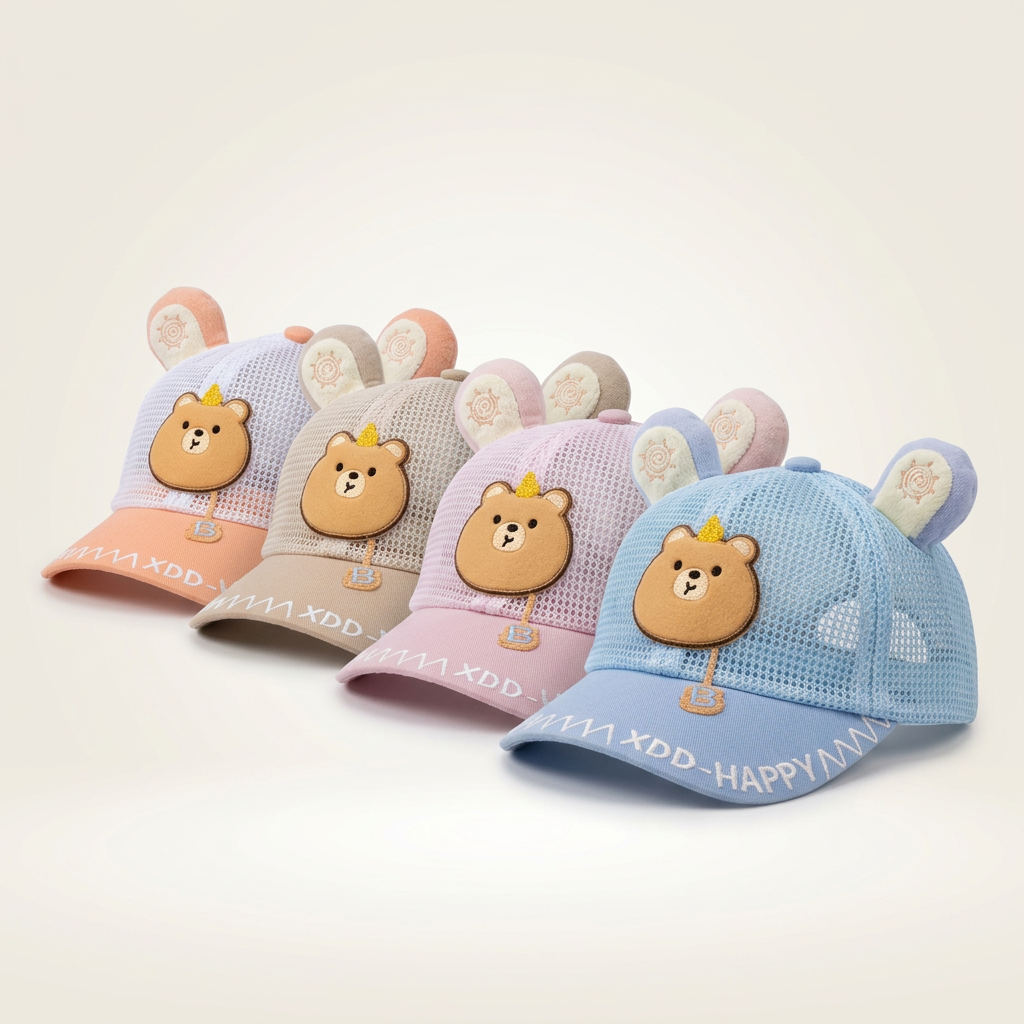 Happy Bear Mesh Cap