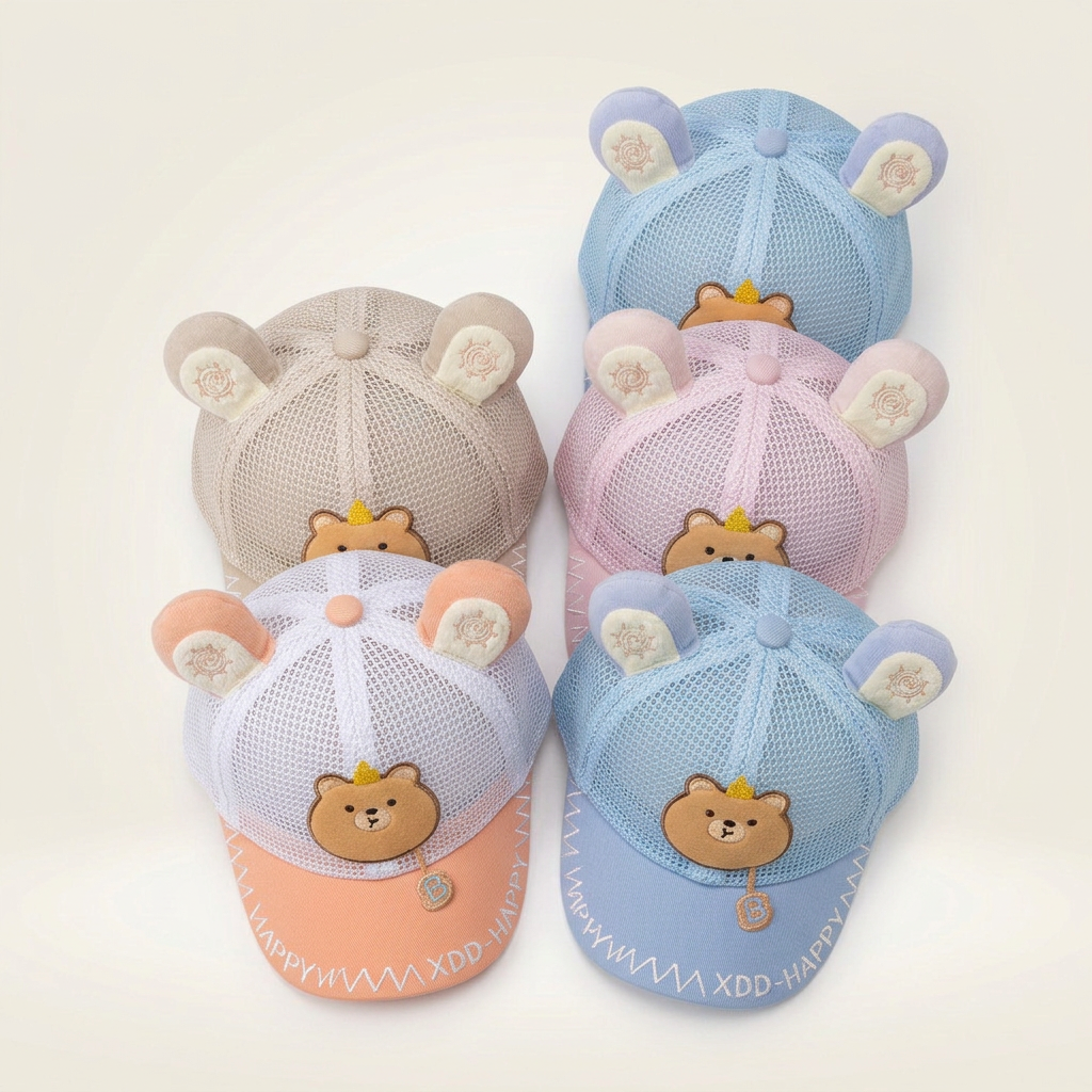 Happy Bear Mesh Cap