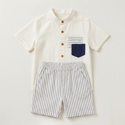 Navy Stripe Kids Set