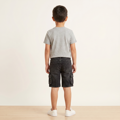 Midnight Charcoal Cargo Explorer Shorts