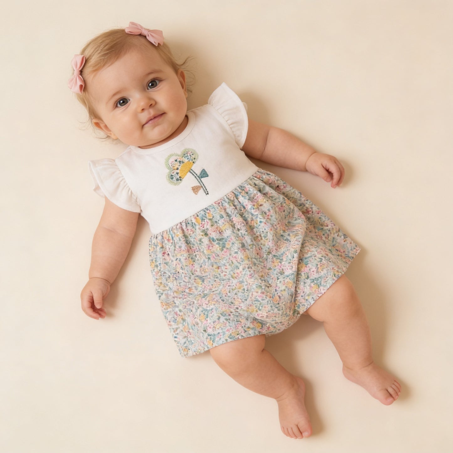 Meadow Blossom Embroidered Dress
