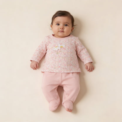 Petal Pink Daisy Romper
