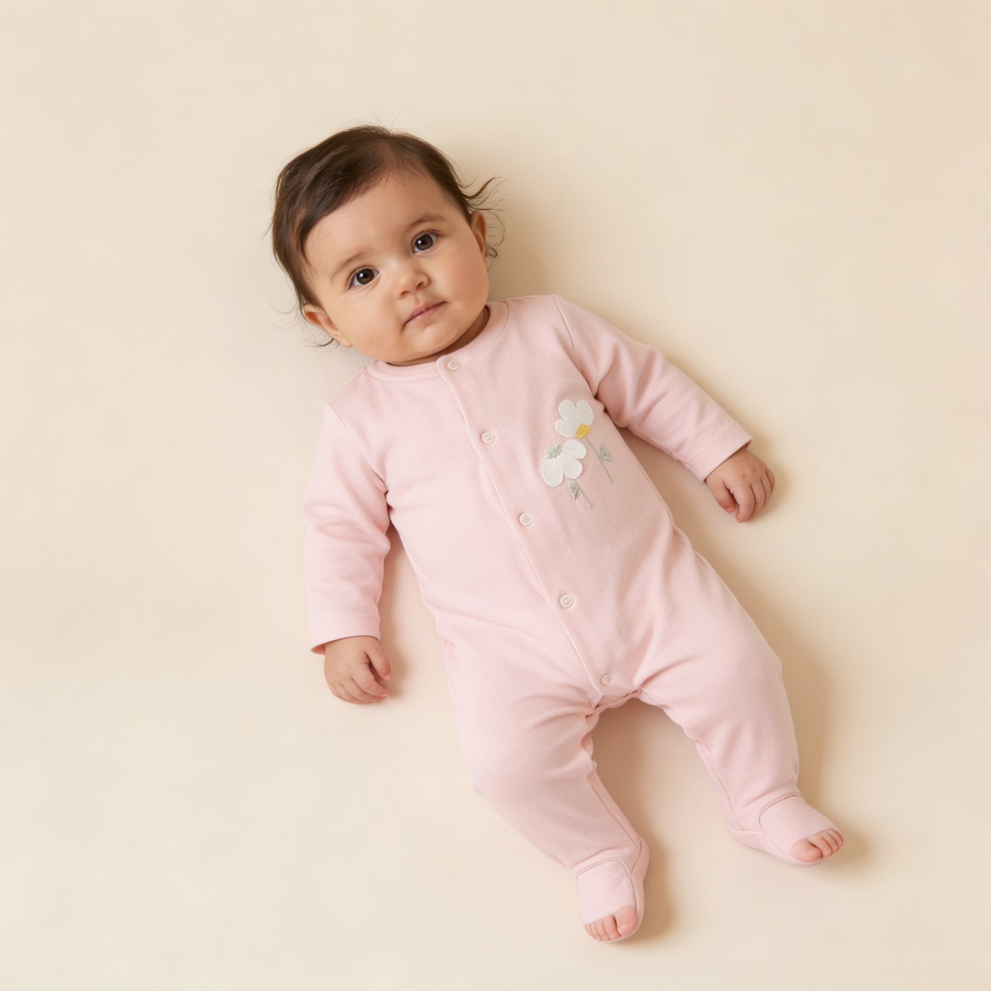 Petal Wishes Embroidered Romper
