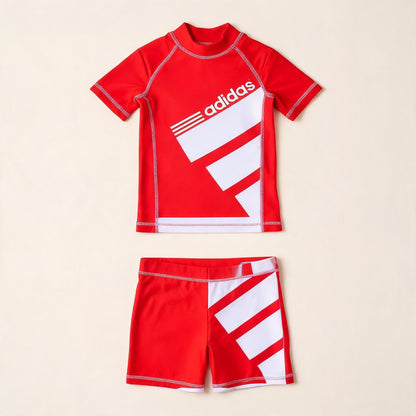 Sporty Two-Piece Swim Set
