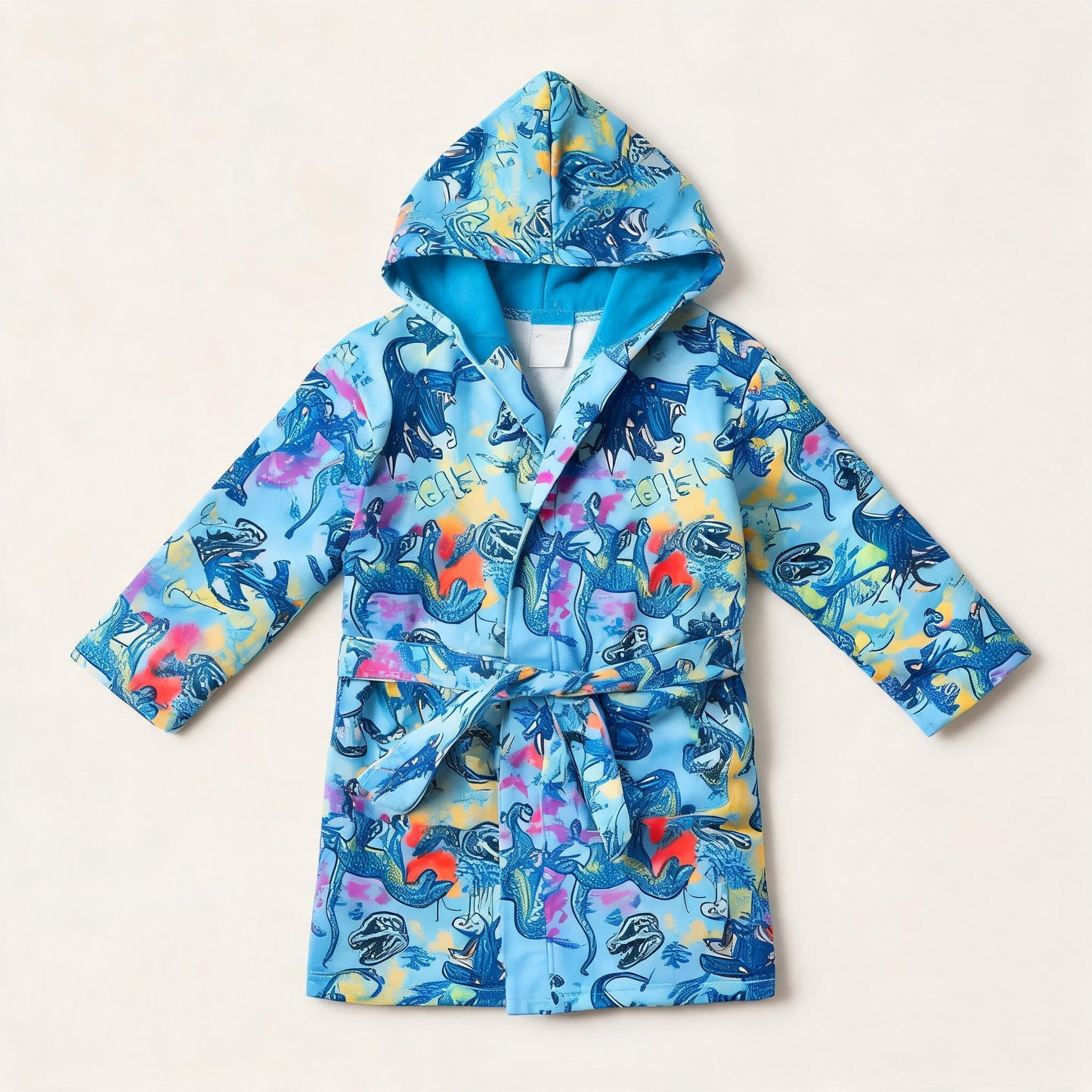 Dino Splash Hooded Beach Robe