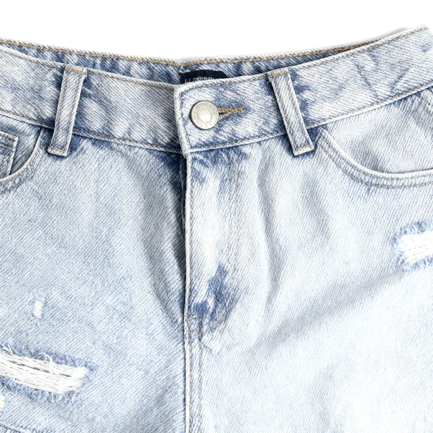 Distressed Denim Adventure Shorts