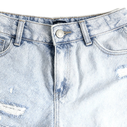 Distressed Denim Adventure Shorts