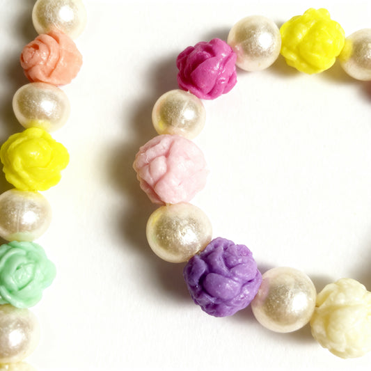 Colorful Rose Pearl Jewelry Set