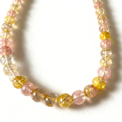 Golden Sunstone Beaded Necklace