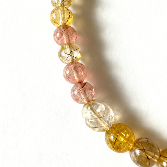 Golden Sunstone Beaded Necklace
