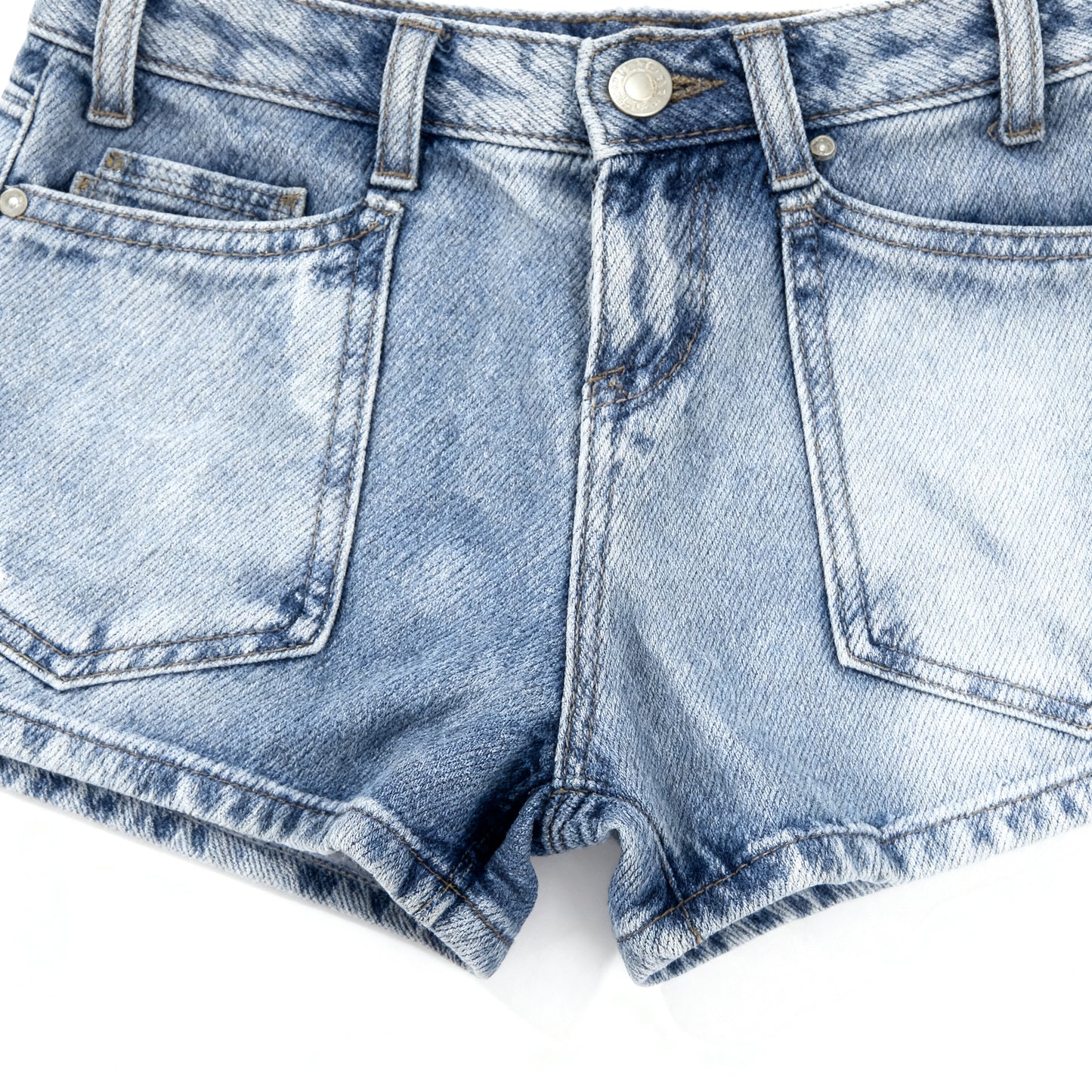 Vintage Utility Denim Shorts