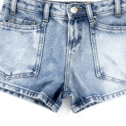 Vintage Utility Denim Shorts