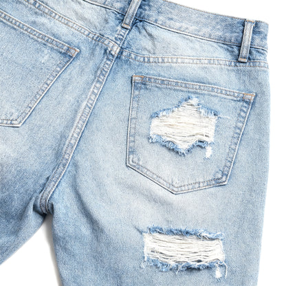 Distressed Denim Adventure Shorts