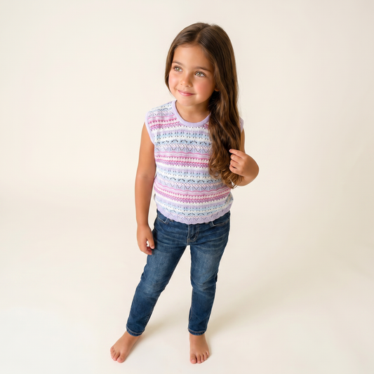 Sweet Breeze Kids Knit Top
