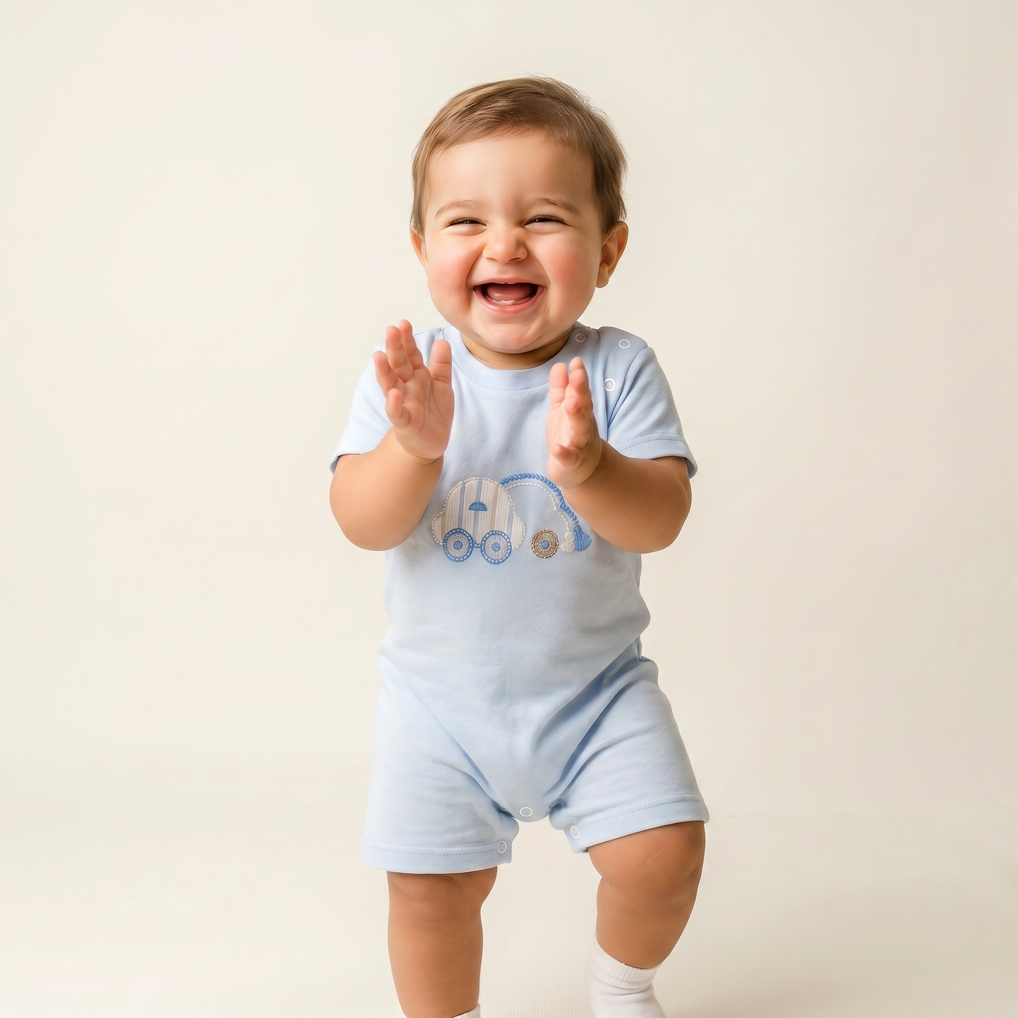 Sweet Powder Blue Romper