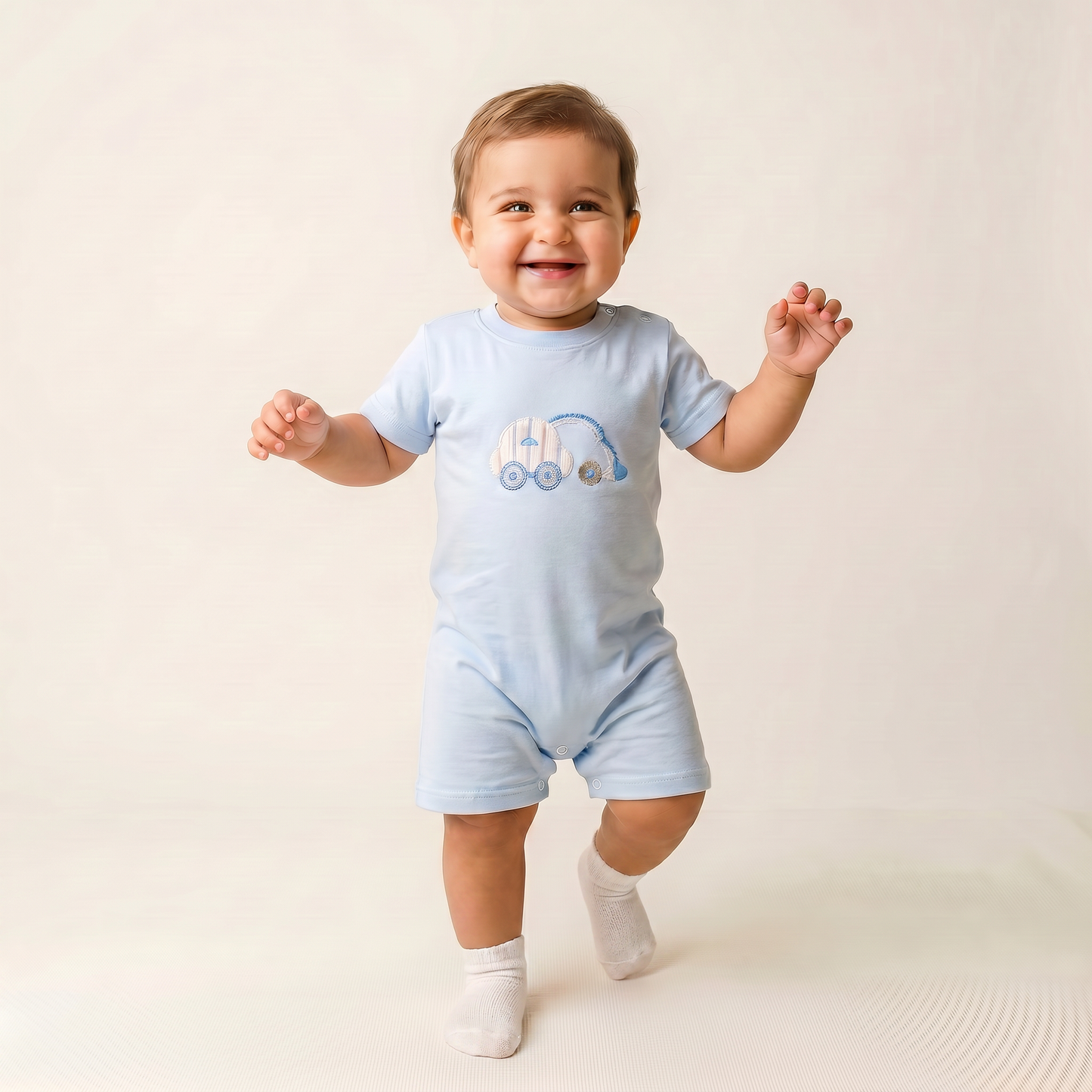 Sweet Powder Blue Romper