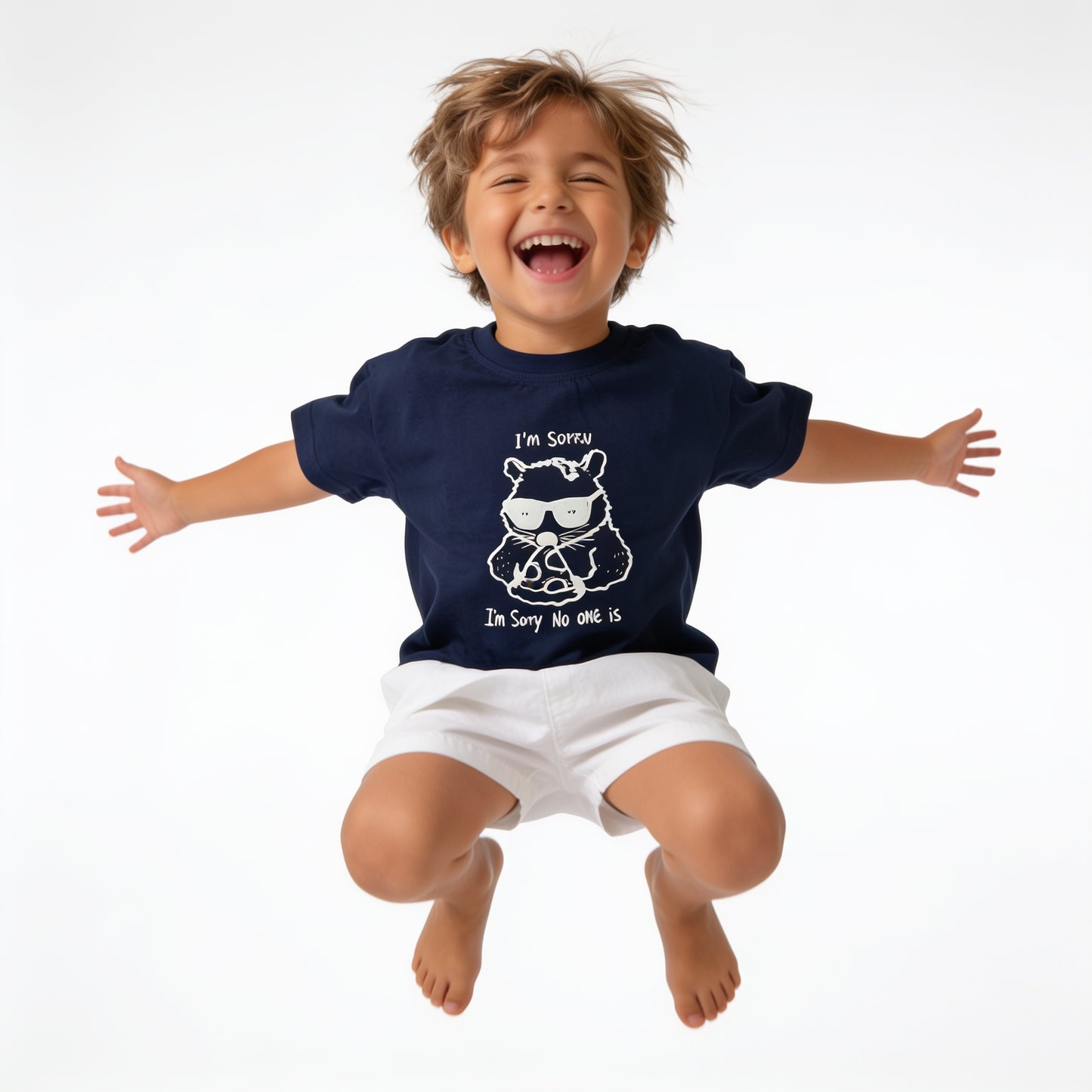 The Playful Deep Navy Tee