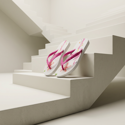 LAVA Flamingo Hibiscus Active Slippers
