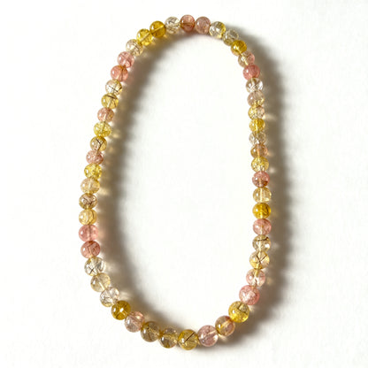 Golden Sunstone Beaded Necklace
