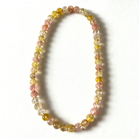 Golden Sunstone Beaded Necklace
