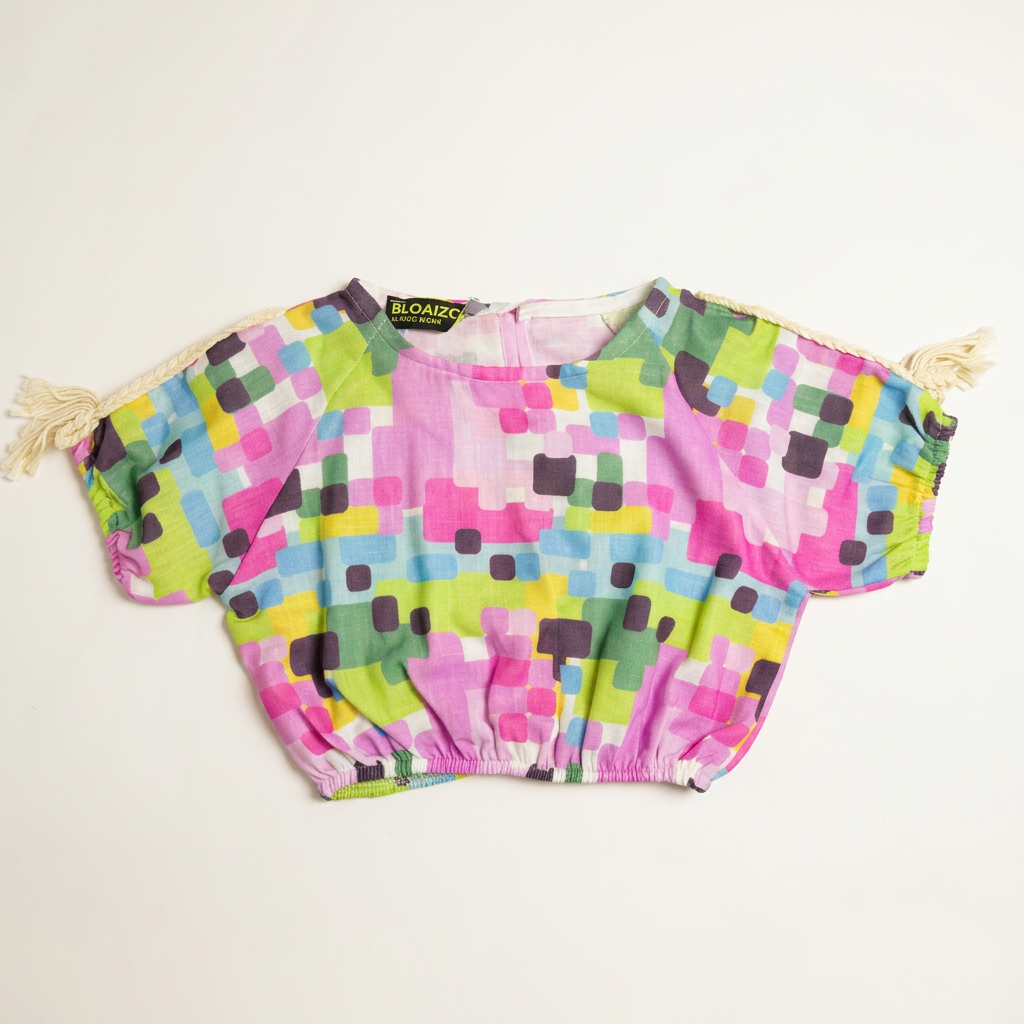 Mosaic Tassel Top