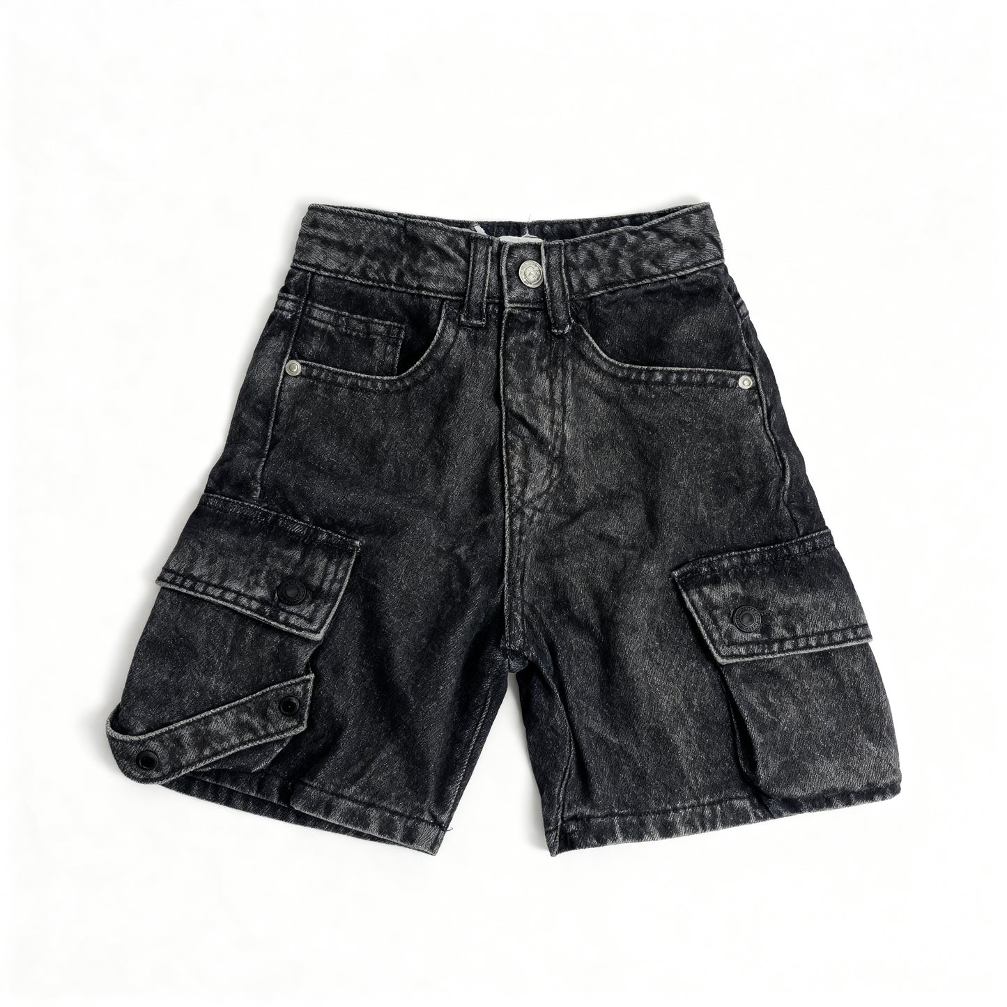 Midnight Charcoal Cargo Explorer Shorts