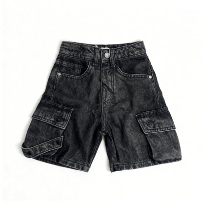 Midnight Charcoal Cargo Explorer Shorts
