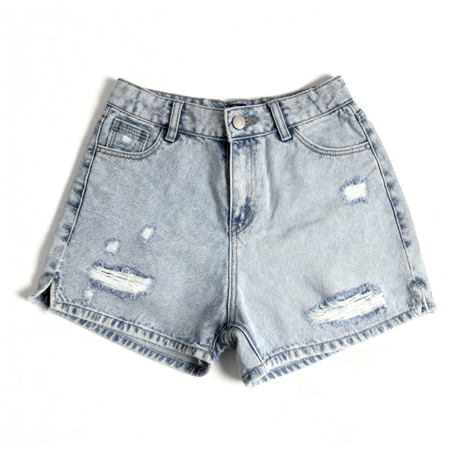 Distressed Denim Adventure Shorts