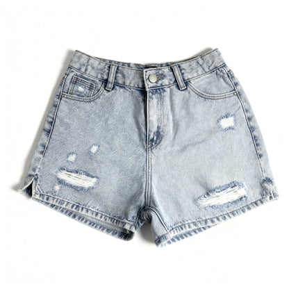 Distressed Denim Adventure Shorts