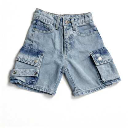 Sky Blue Cargo Explorer Shorts