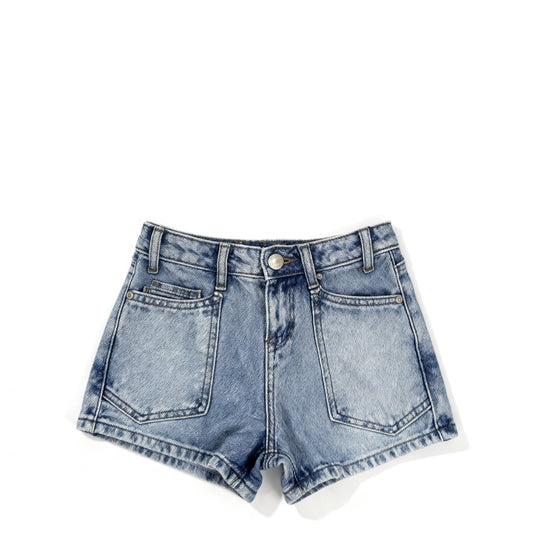 Vintage Utility Denim Shorts