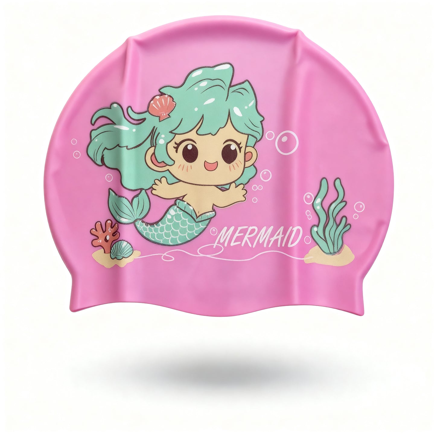 Silicone Mermaid Swimming Cap