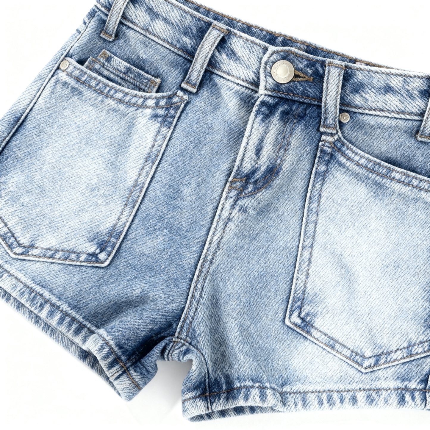 Vintage Utility Denim Shorts