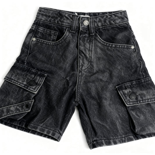 Midnight Charcoal Cargo Explorer Shorts