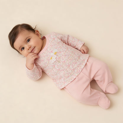 Petal Pink Daisy Romper