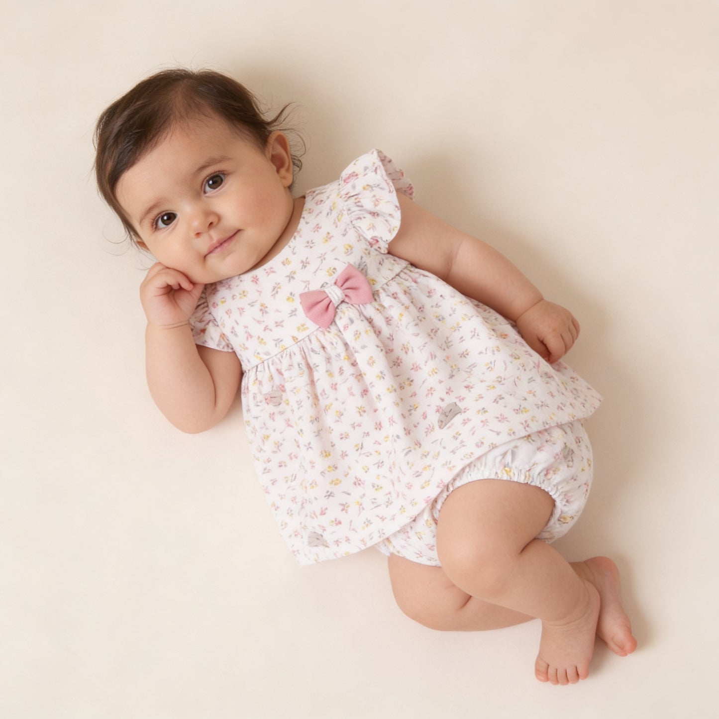 Summer Dress and Diaper Cover Set