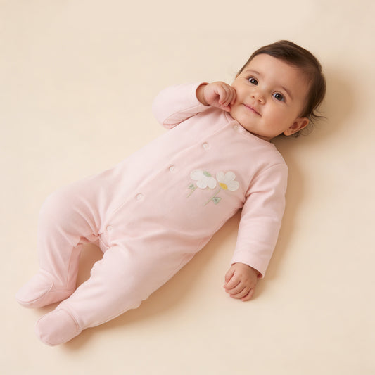 Petal Wishes Embroidered Romper