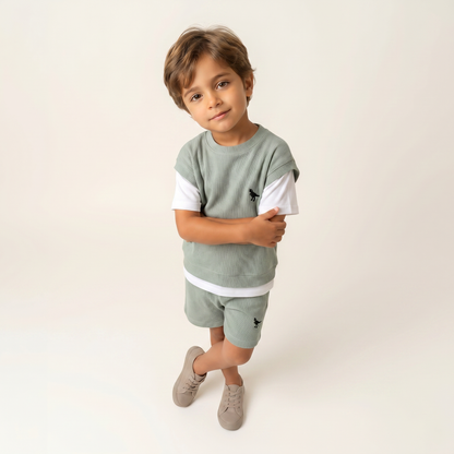 Sage Minimalist Layered Set