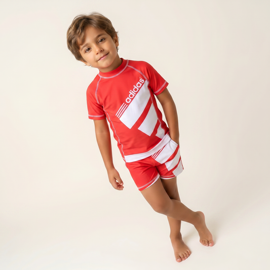 Sporty Two-Piece Swim Set