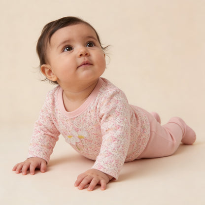 Petal Pink Daisy Romper