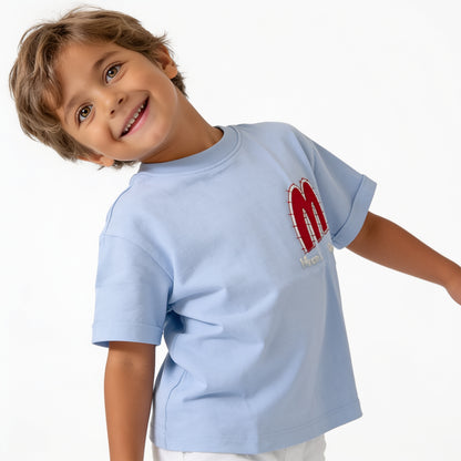 Sky Blue Graphic Tee