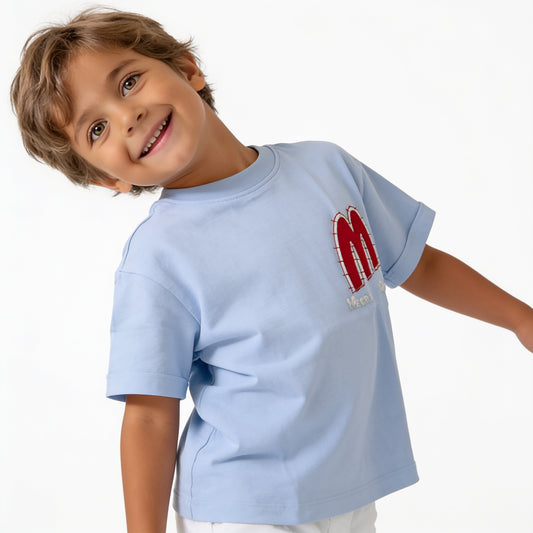 Sky Blue Graphic Tee