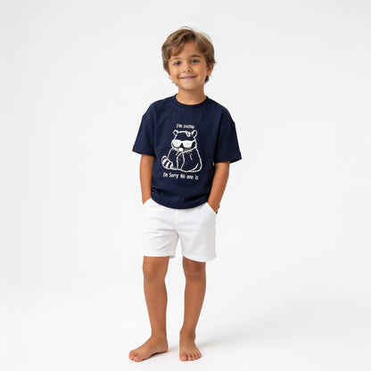 The Playful Deep Navy Tee